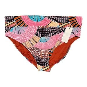 CALIA Wide Band Mid Rise Bikini Swim Bottom Size 3X NWT